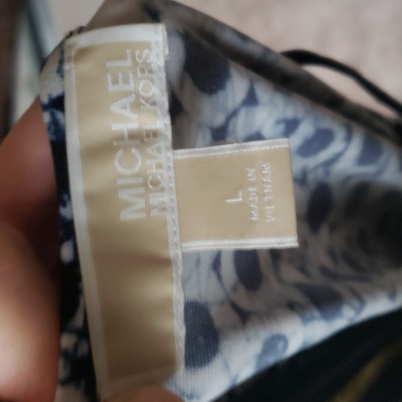 Michael Kors L artsy abstract ring print jersey knit fit & flare above knee - Picture 9 of 11